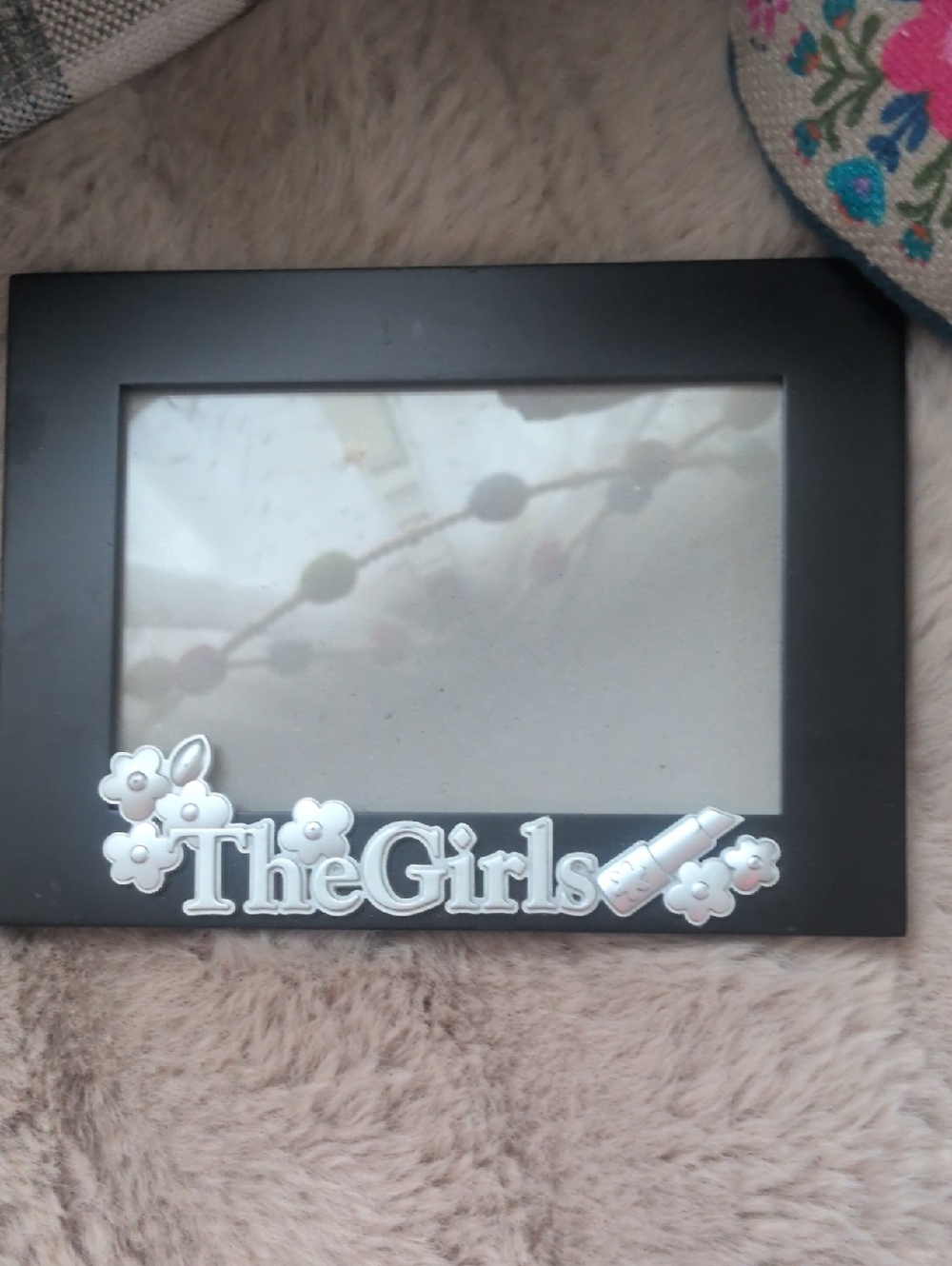Black Picture Frame with "TheGirls" Silver Accent